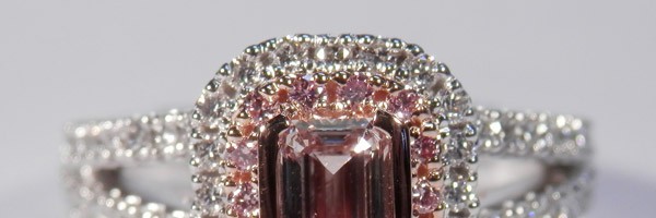 0.52 Ct. Pink Emerald Ring