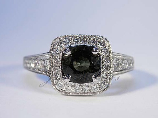 1Ct. Dark Green Sapphire 1Ct. Dark Green Sapphire