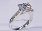 Square Halo Ring - Photo #3